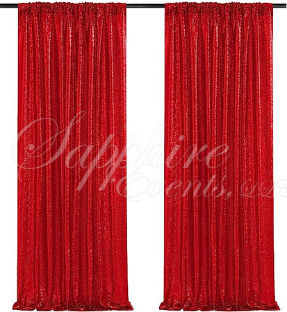 Sequins 2 Panel- Red *Requires 2 color choices